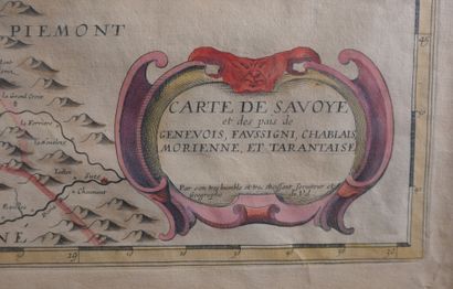 Pierre DUVAL (1619–1683). Map of Savoy and...