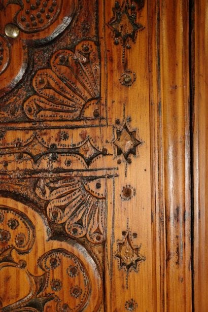 AFGHANISTAN. Exceptional cabinet made of...