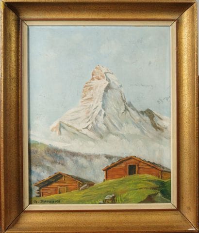 G. BERNARD (20th century). The Matterhorn
Oil...