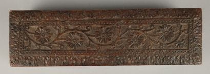 Set includes: - A carved wooden box with...