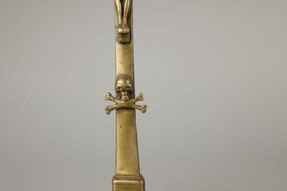 Bronze crucifix showing Christ on the cross...