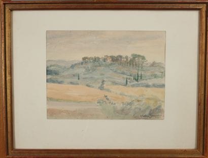 André JACQUES (1880–1960). Provençal Landscape...