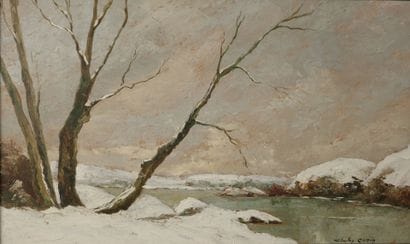 Charles CUZIN (1907–1975). Landscape with...