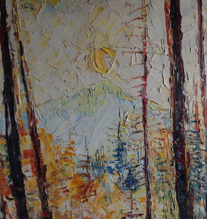André POIRSON (1920–2003). Mountain Forest...