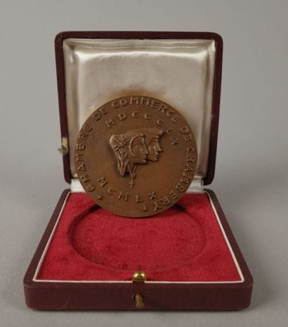Bronze medal from the Chambéry Chamber of...