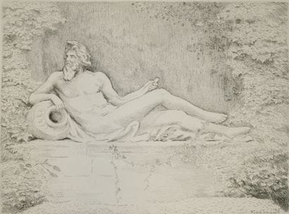 André JACQUES (1880–1960). The Rhône (Fountain...
