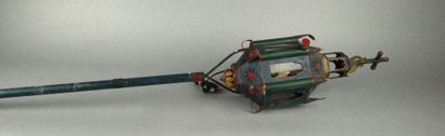Electrified procession lantern made of painted...