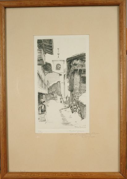 André JACQUES (1880–1960). Alley in Sainte-Foy,...