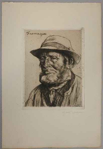 André JACQUES (1880–1960). Fromaget, 1920
Etching,...