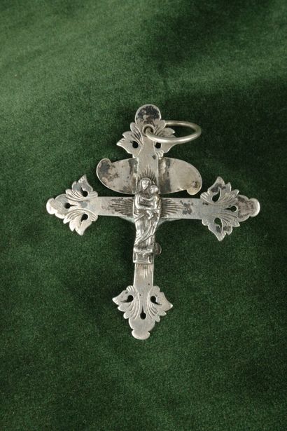 Large silver lattice cross from Chambéry...