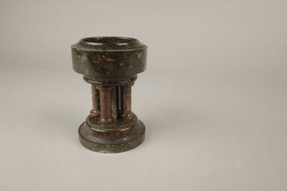 Portable marble baptismal font, with the...