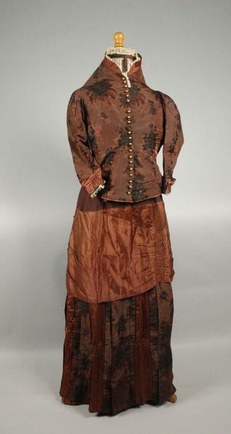 BRESSE. A so-called “tournure” dress made...