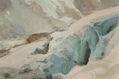 Ange ABRATE (1900–1985). View of the Aiguille...