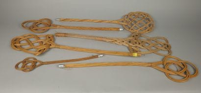 Set of 6 wicker carpet beaters.
Length of...
