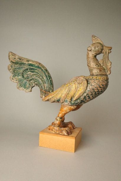 INDONESIA. Polychrome wooden Hamsa bird
Height...