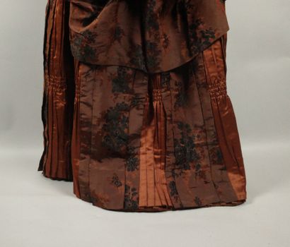 BRESSE. A so-called “tournure” dress made...