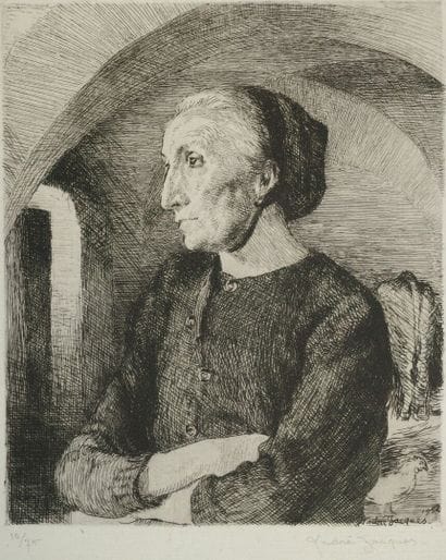 André JACQUES (1880–1960). Mountain Woman...