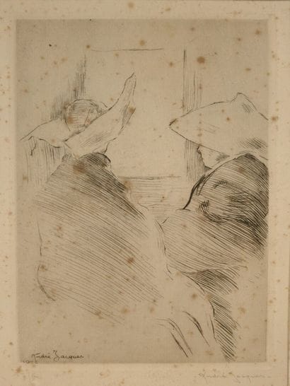 André JACQUES (1880–1960). The Two Sisters,...