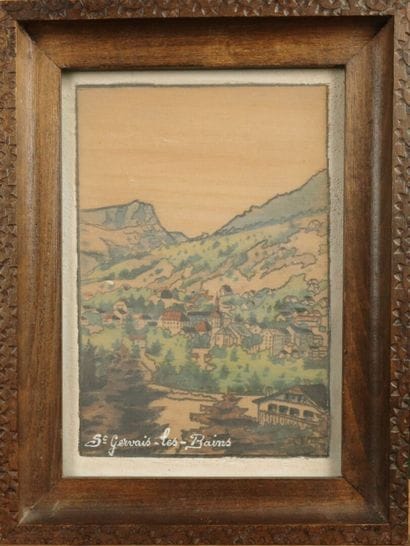 20th-Century School. Mountain Landscape with...