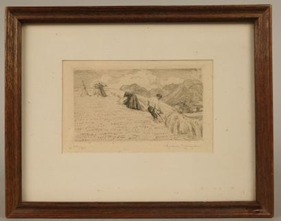 André JACQUES (1880–1960). Harvest in the...