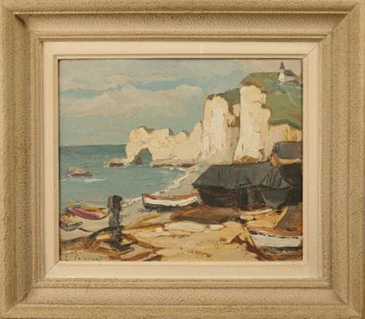 Lucien POIGNANT (1905–1941). Étretat and...