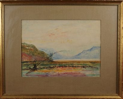 Joannès DREVET (1854–1940). View of Lake...