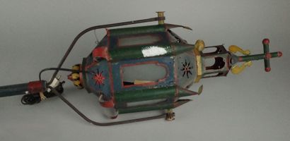 Electrified procession lantern made of painted...