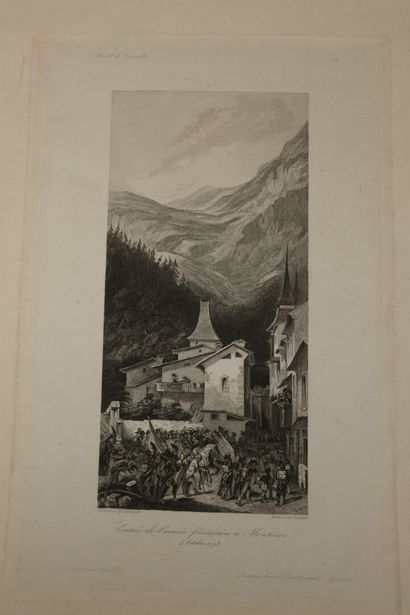 Set of prints including: - after Félix Benoist....