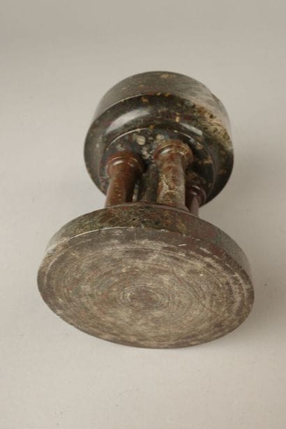 Portable marble baptismal font, with the...