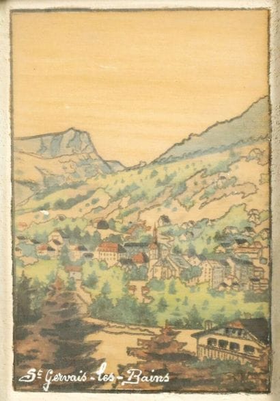 20th-Century School. Mountain Landscape with...