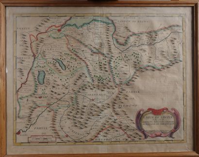 Pierre DUVAL (1619–1683). Map of Savoy and...