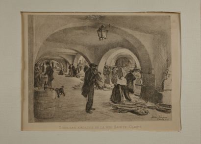 André JACQUES (1880–1960). Le Thiou, 1923
Etching,...