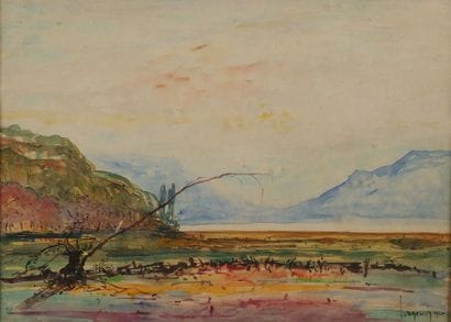 Joannès DREVET (1854–1940). View of Lake...