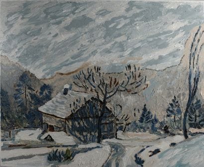André POIRSON (1920–2003). Snow, Le Berlu...