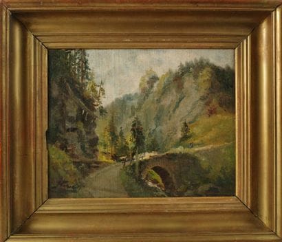 Joseph HUVEY (1844-1919). Landscape with...