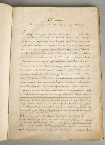 History of Savoy.
Handwritten notebook (3rd),...