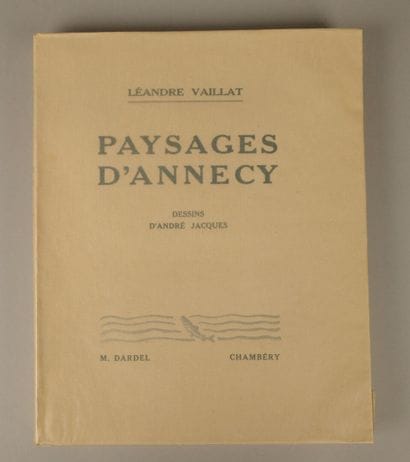 Léandre VAILLAT. Landscapes of Annecy, drawings...
