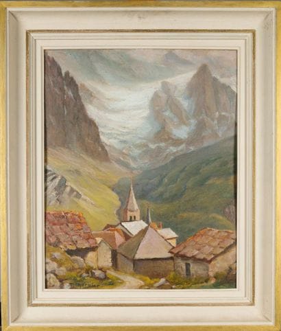 Marcel MERGIER (1884–1974). View of the Meije...