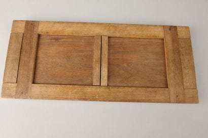 Carved, openwork wooden bookend.
15.5 x 35.5...