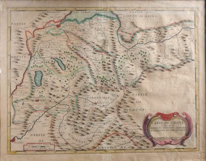 Pierre DUVAL (1619–1683). Map of Savoy and...