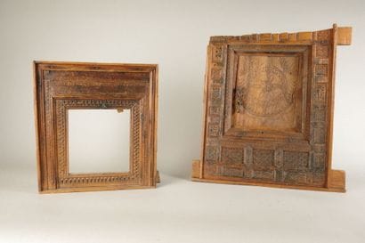 Set includes: - INDIA. Single-panel carved...