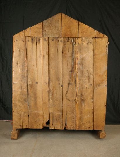 Small sideboard with a crenellated pediment...