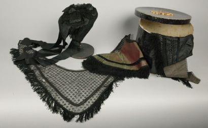 MAURIENNE. A headdress and five shawls from...