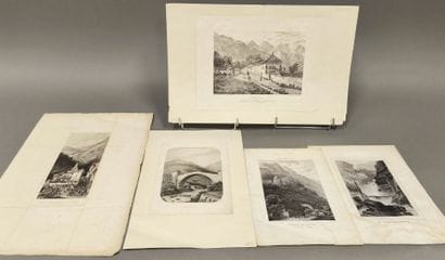 [SAVOIE]. Lot of engravings including: -...
