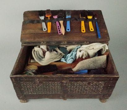 PAKISTAN, late 19th century. Wooden chest...
