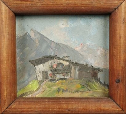 20th-Century School. Mountain Landscape with...