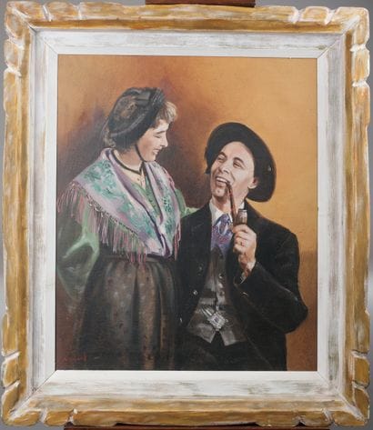 Marcel WIBAULT (1904–1998). The Lugon couple,...