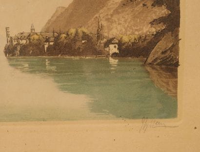Joanny DREVET (1889–1969). Hautecombe Abbey
Color...