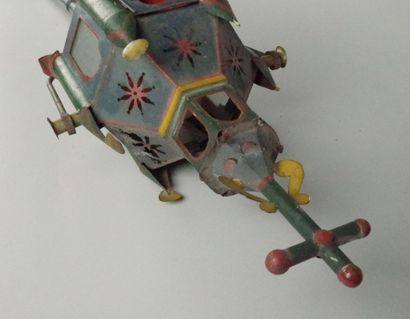 Electrified procession lantern made of painted...