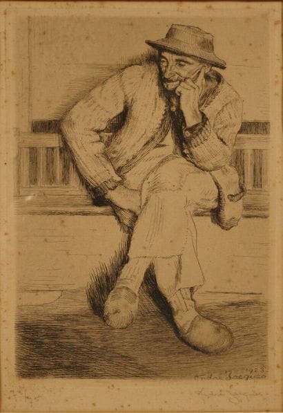 André JACQUES (1880–1960). Peasant from Les...